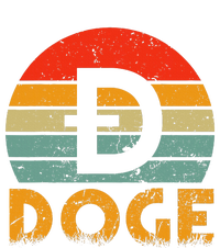 Dogecoin Logo Retro Vintage Dogecoin Hodler Trader T-Shirt