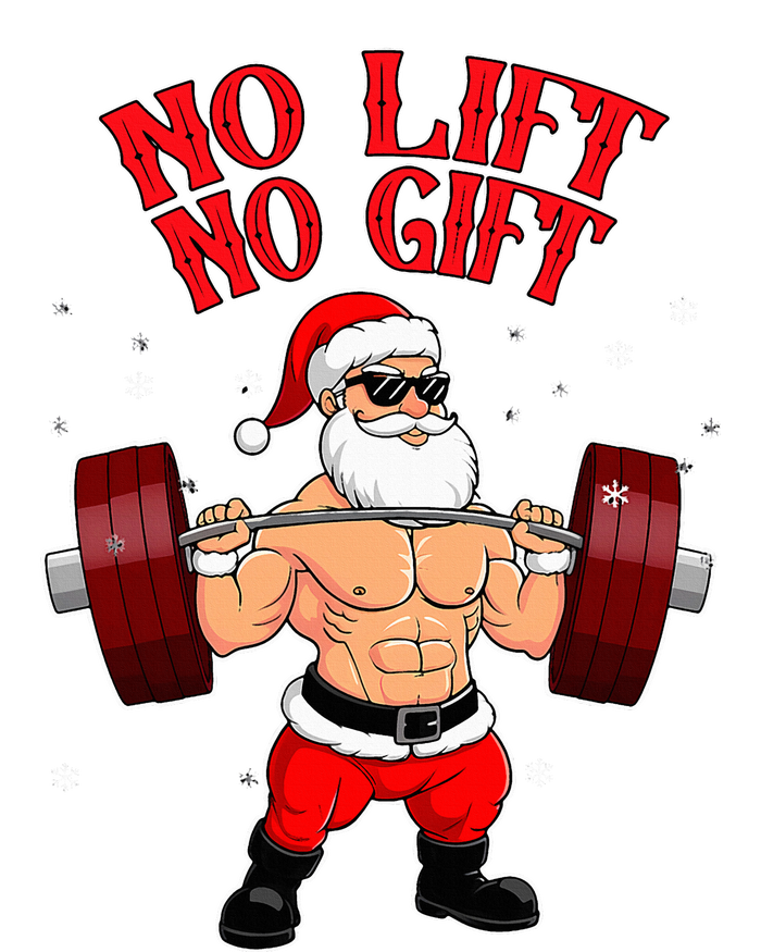 No Lift No Gift Funny Santa Weightlifting Gym Bodybuilder Insulated Varsity Jacket