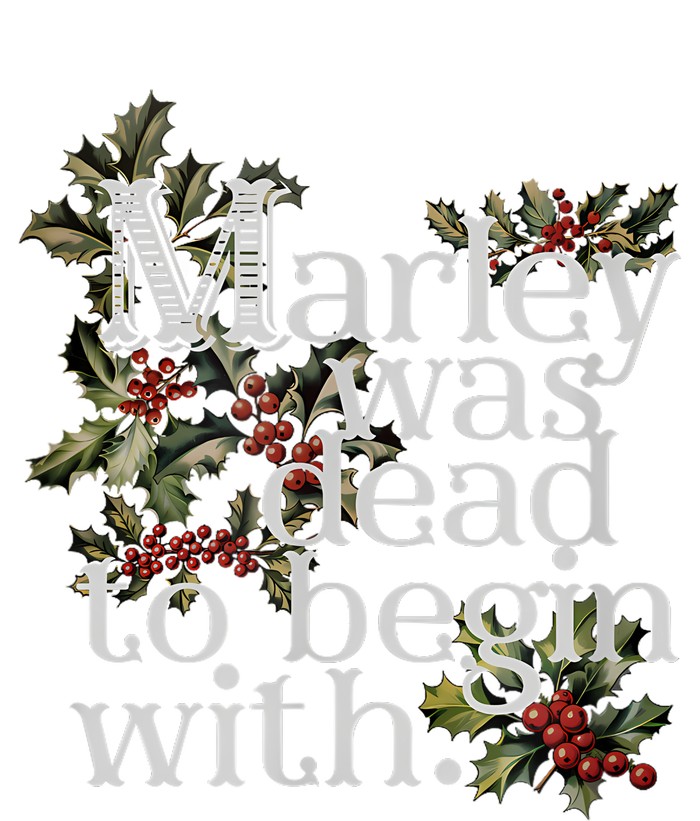 Marley Was Dead To Begin With Funny Novelty Christmas Sustainable Beanie