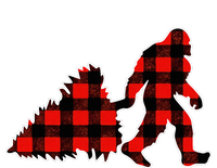 Red Buffalo Plaid Pajama Bigfoot Christmas T-Shirt