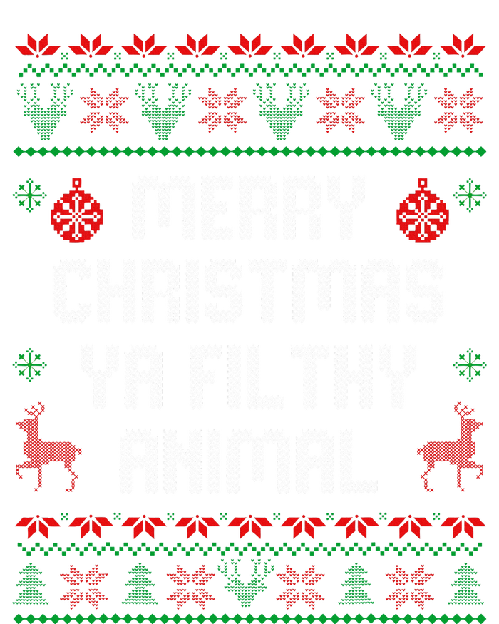 Merry Christmas Animal Filthy Ya Xmas Family Pajama Flexfit Unipanel Trucker Cap