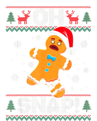 Oh Snap Gingerbread Man Cookie Christmas Funny Ugly Sweater Women's Strappy Tank