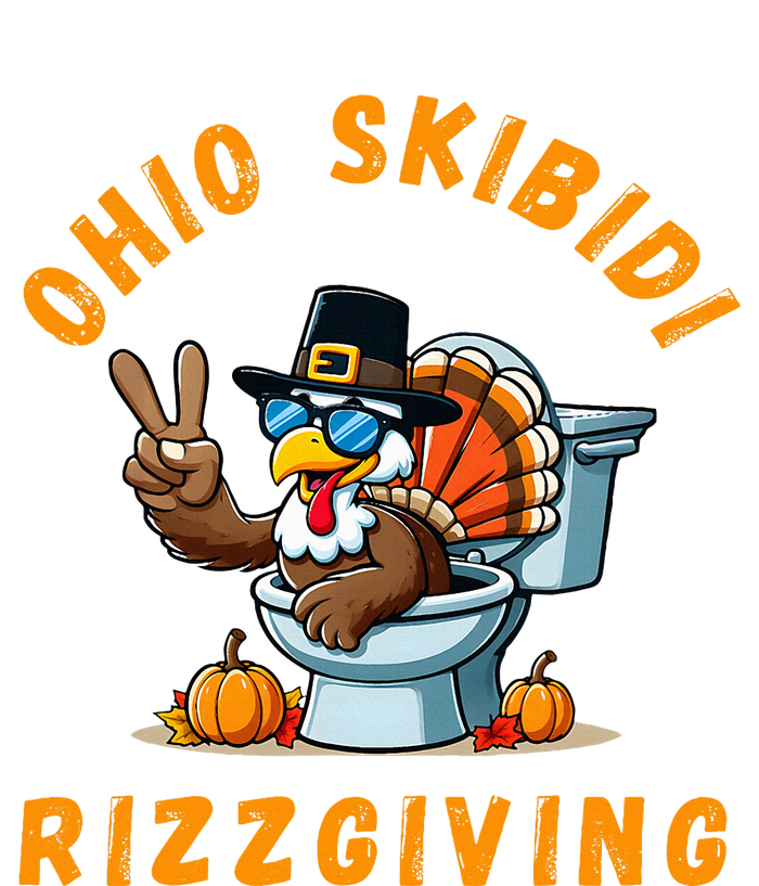 Ohio Rizzgiving Funny Thanksgiving Rizz Gyatt Rizz Dry Zone Grid Polo