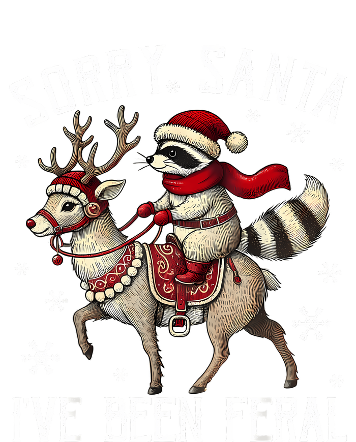 Sorry Santa IVe Been Feral Christmas Holiday Raccoon Meme Tank Top