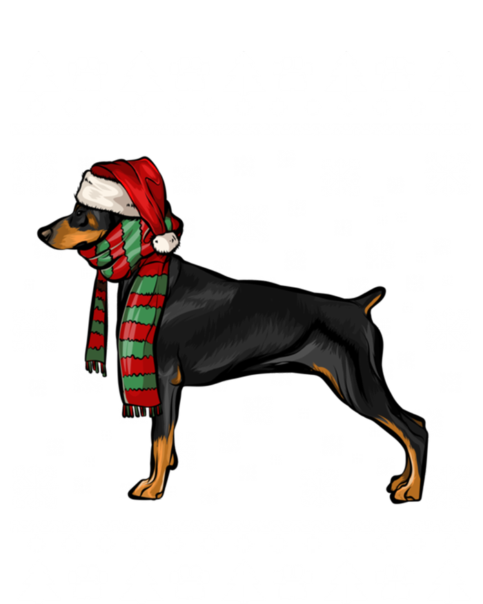 Dober Pinscher Dog Santa Hat Xmas Ugly Christmas Cool Gift Tote Bag