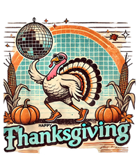 Thanksgiving Retro Disco Turkey Graphic Top Funky Turkey Toddler Fine Jersey T-Shirt