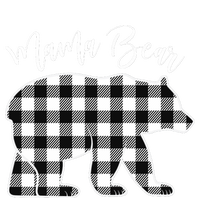 Black And White Buffalo Plaid Mama Bear Christmas Pajama T-Shirt