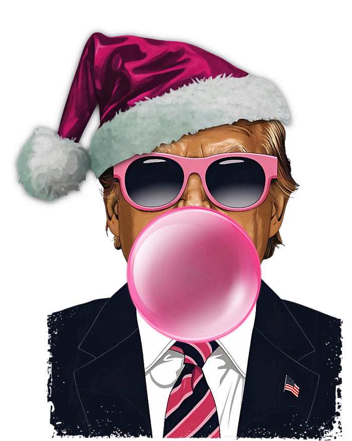 Bubblegum Trump Blowing Christmas Trump Women's T-Shirt