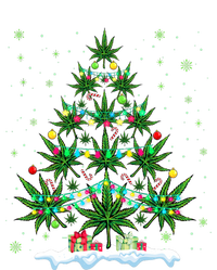 Cannabis Christmas Tree Xmas Funny Smoking Weed Marijuana T-Shirt