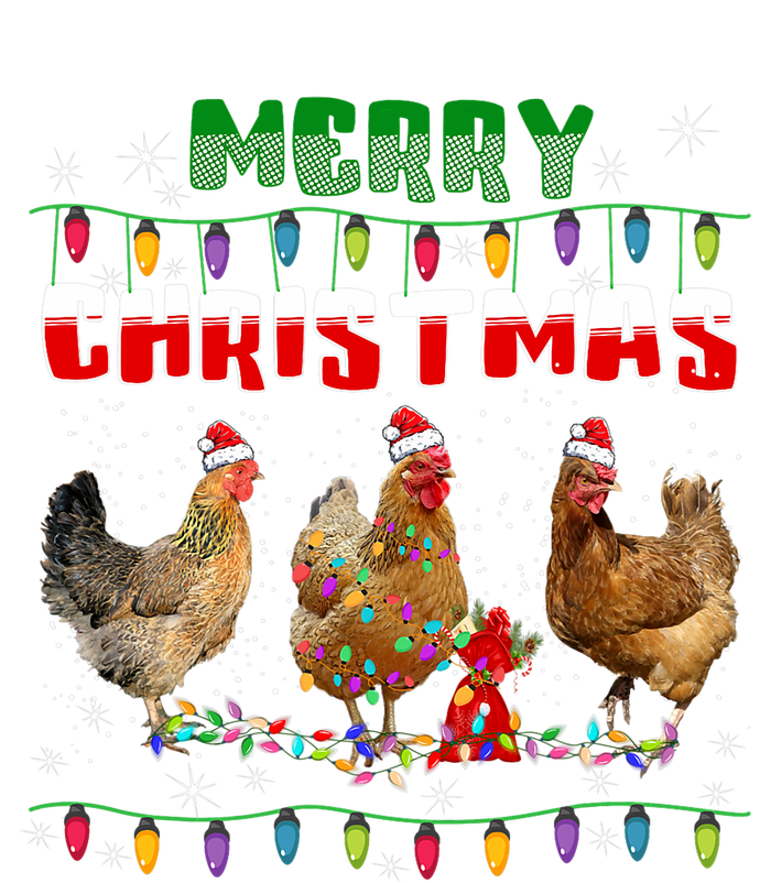 Chicken Christmas Lights Merry Xmas Chicken T-Shirt