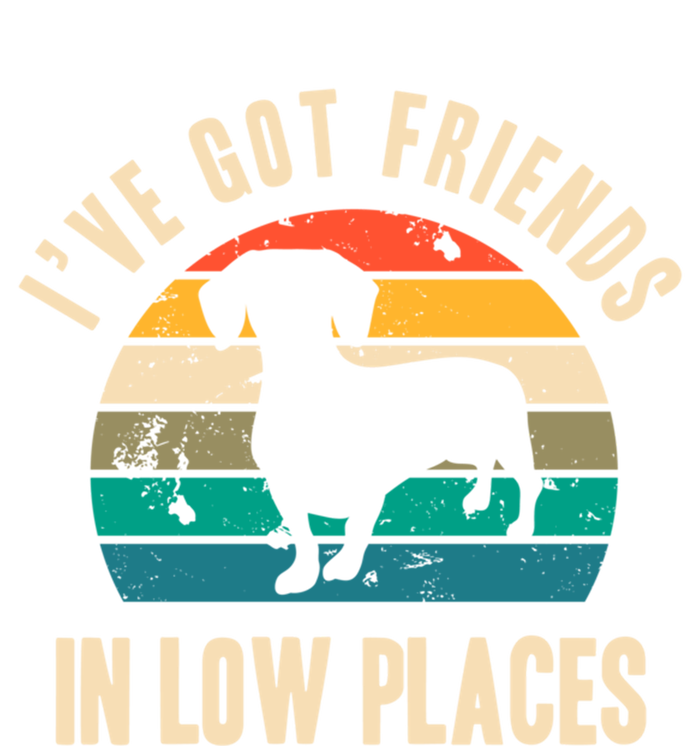 IVe Got Friends In Low Places Funny Dachshund Vintage Gift T-Shirt