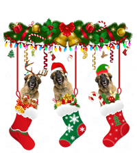 Leonberger In Sock Xmas Reindeer Santa Elf Dog Cool Gift Infant Baby Jersey Bodysuit