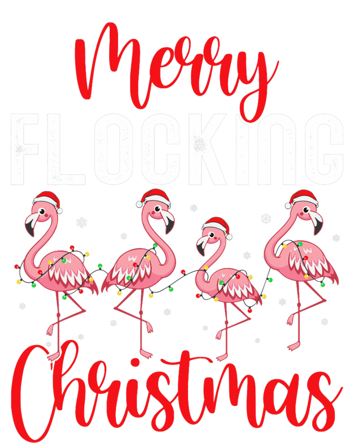 Christmas Merry Flocking Christmas Flamingo T-Shirt