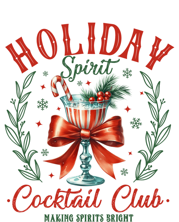 Coquette Bow Holiday Spirit Cocktail Club Christmas Party Kids Hoodie