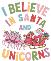 I Believe In Santa And Unicorns Youth Performance Sprint T-Shirt