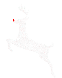 Wordy Reindeer Christmas T-Shirt