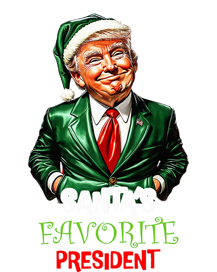 Santas Favorite President Santa Trump 2024 Christmas Full Zip Hoodie