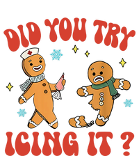 Did You Try Icing It Funny Christmas Nurse Gingerbread Man T-Shirt