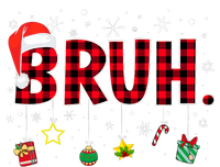 Bruh Funny Christmas Red Plaid Teens Xmas Pajamas Long Sleeve Pajama Set