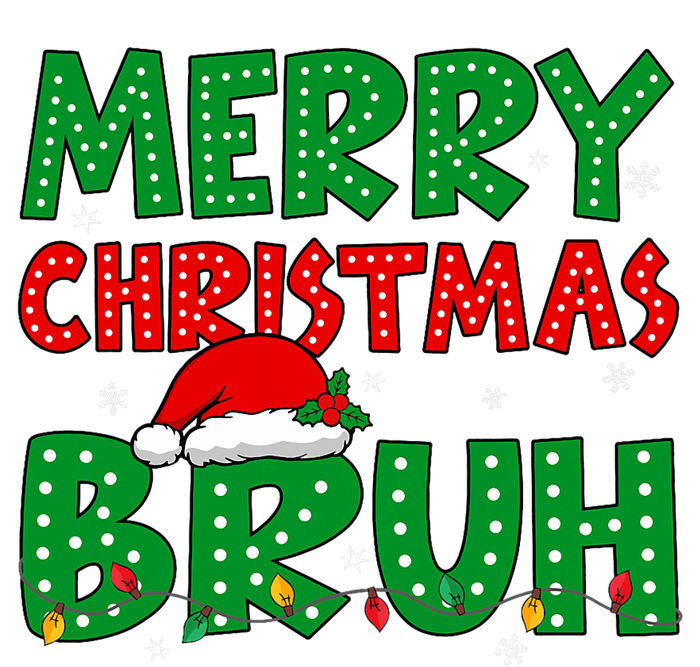 Bruh Meme Funny Saying Bro Greeting Teens Christmas Bella+Canvas Jersey Crop Tee