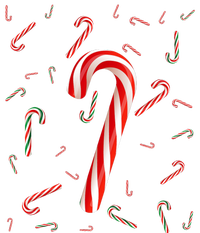 Christmas Candy Cane Santa Hat Xmas Holiday T-Shirt