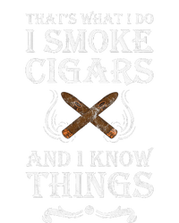 ThatS What I Do I Smoke Cigars And I Know Things Metallic Star Ornament