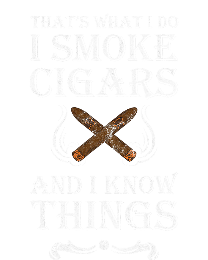 ThatS What I Do I Smoke Cigars And I Know Things Metallic Star Ornament