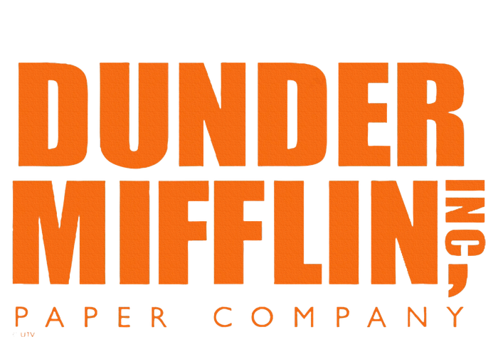 The Office Dunder Mifflin Logo Orange T-Shirt