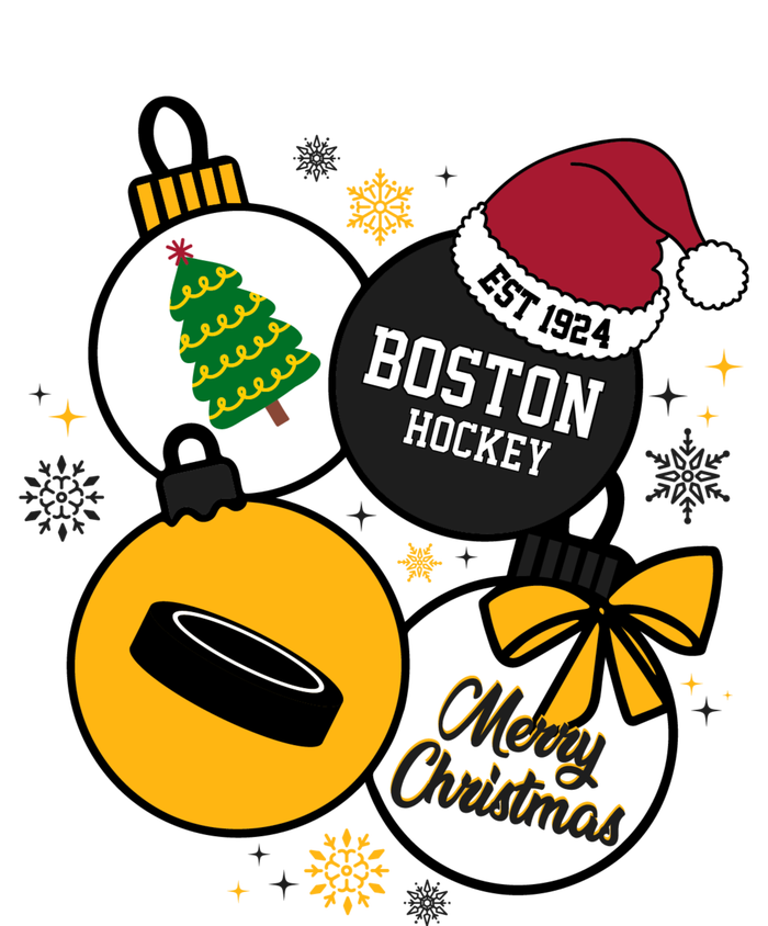 Merry Christmas Boston Hockey Est 1924 Aluminum Water Bottle