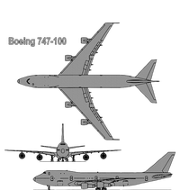 747 Airplane Hand Drawn Graphic Plane T-Shirt