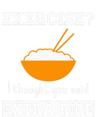 Exercise I Thought You Said Extra Rice Funny Asian Kids Long Sleeve Shirt