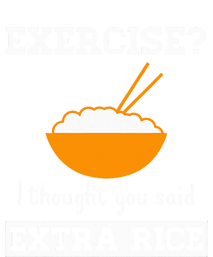 Exercise I Thought You Said Extra Rice Funny Asian Kids Long Sleeve Shirt