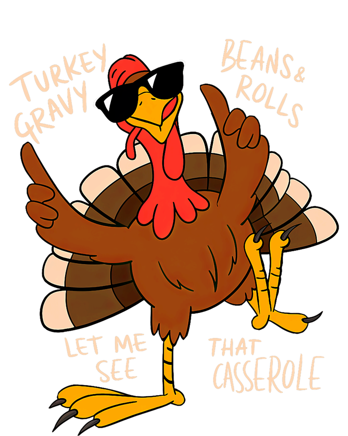 Turkey Gravy Beans And Rolls Casserole Funny Thanksgiving Long Sleeve Shirt