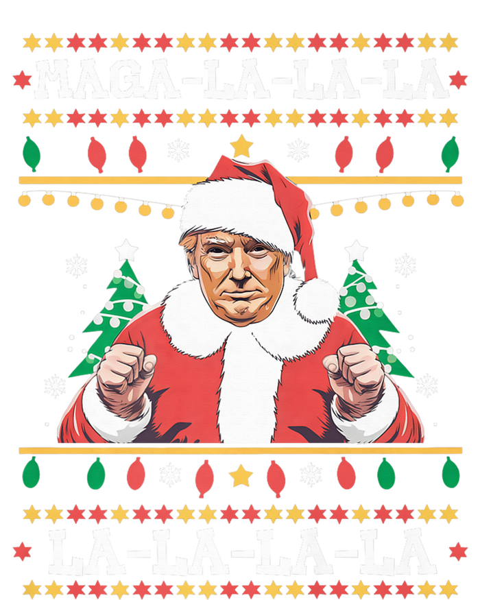 Maga La La La Funny Trump Ugly Christmas Sweater Xmas 2024 Tall T-Shirt