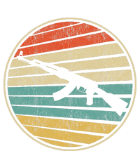 Gun Lover Retro Vintage 70s 80s Ak47 Assault Rifle Art Fun T-Shirt