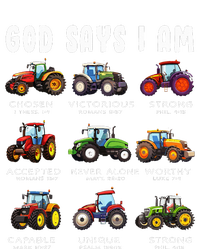 God Says I Am Tractor Farm Truck Grommeted Golf Towel