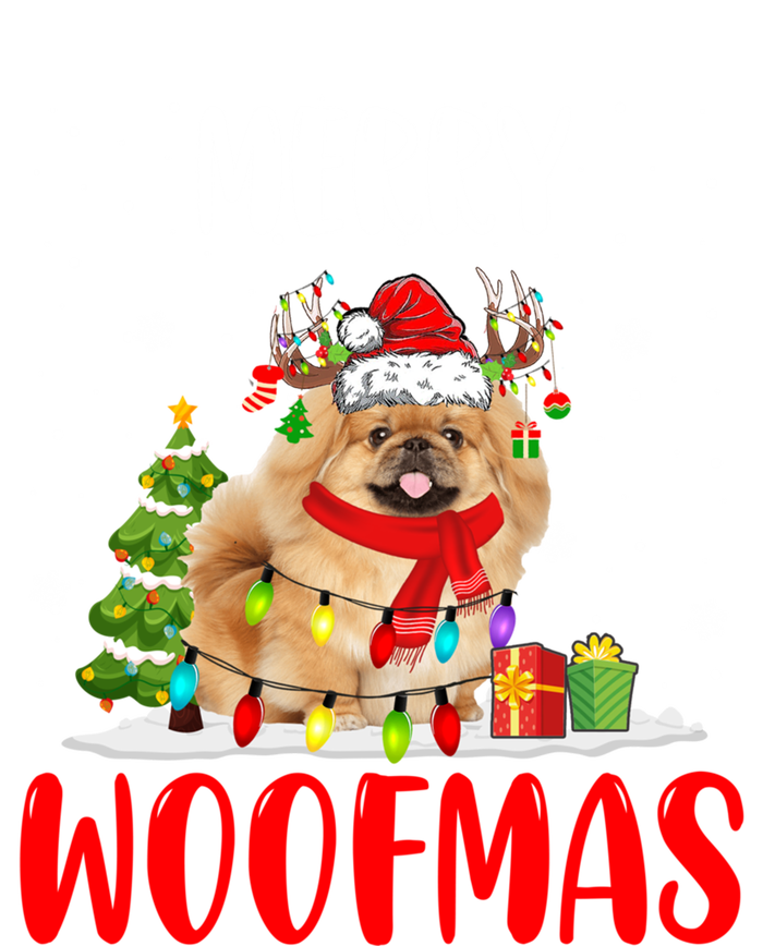 Merry Xmas Woofmas Xmas Lights Santa Reindeer Pekingese Dog Gift Ladies Essential Tank