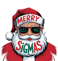 Merry Riz Z Mas Sigmas Cute Cool Santa Face With Hat Middle School Christmas Women's Racerback Tank