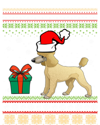 Poodle Dog Santa Hat Ugly Christmas Funny Dogs Lovers Xmas Cool Gift V-Neck T-Shirt