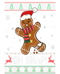 Ugly Christmas Sweater Gingerbread Man Cookie Baking Oh Snap Gift Kids Tie-Dye T-Shirt