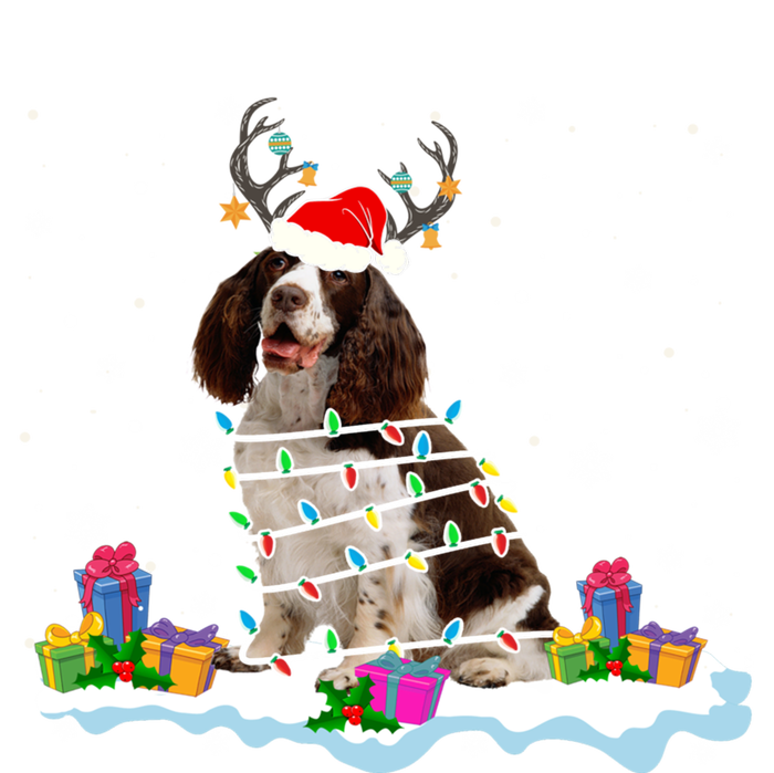 Santa English Springer Spaniel Christmas Santa Reindeer Dog Great Gift T-Shirt