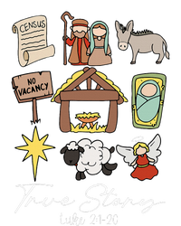 True Story Jesus Christmas Nativity Scene Christian Women's Perfect Tri Rocker Tank