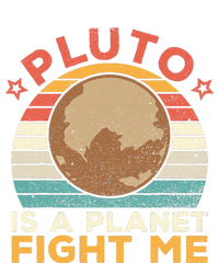 Pluto Is A Planet Fight Me Pluto Lover Vintage Science Nerd T-Shirt