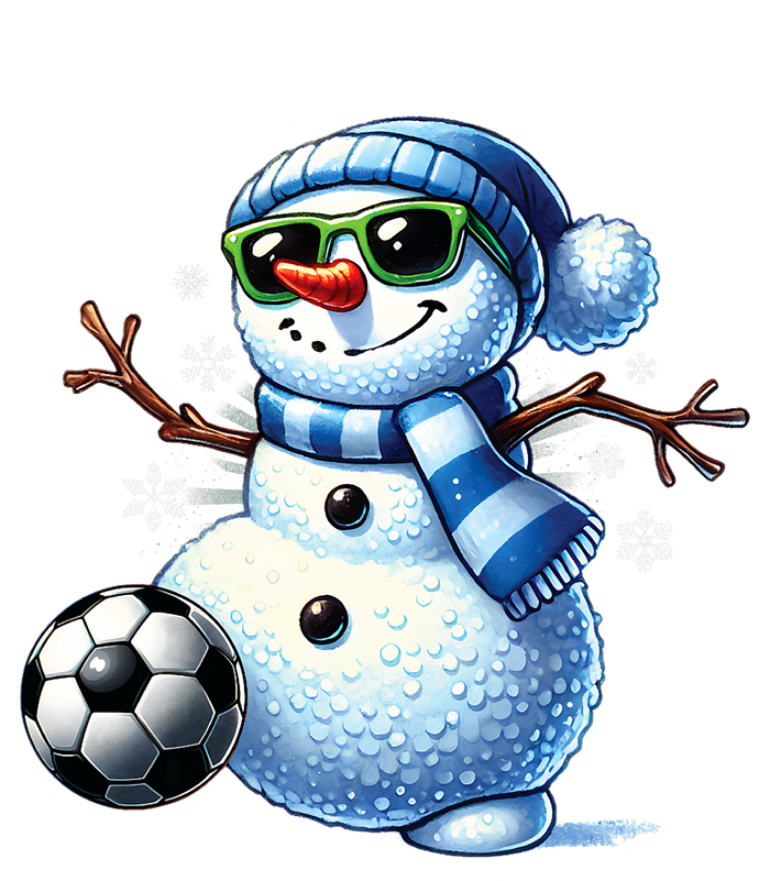 Funny Snowman Playing Soccer Lovers Teen Christmas Valucap Bio-Washed Visor