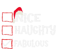 Nice Naughty Fabulous Christmas List Santa Claus Xmas T-Shirt