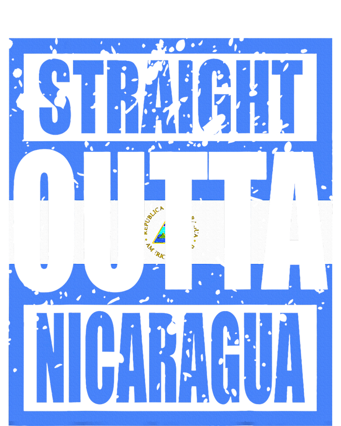 Straight Outta Nicaragua Ladies Long Sleeve Shirt