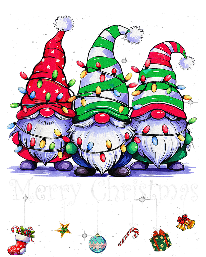 Cute Gnomes Merry Christmas Light Family Gnome Xmas Matching T-Shirt