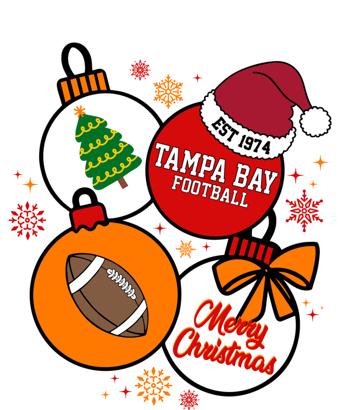 Merry Christmas Tampa Bay Football Est 1974 Tall T-Shirt