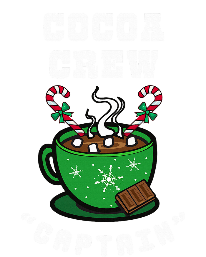 Cocoa Crew Captain Christmas Xmas Squad Picture High Crown Mesh Back Trucker Hat