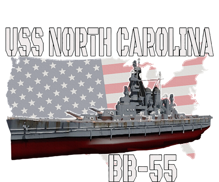 Ww2 American Battleship Uss North Carolina Bb55 Warships Bumper Sticker